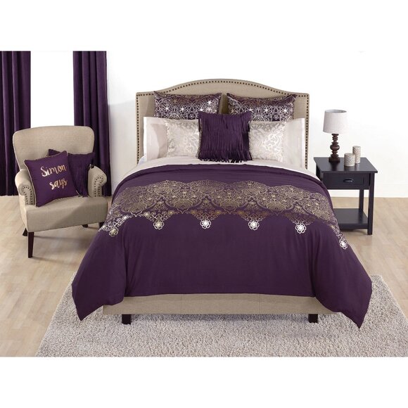 NEW Simon Chang Arabian Nights Matching Duvet Cover and Curtains - TWIN - Picture 1 of 2